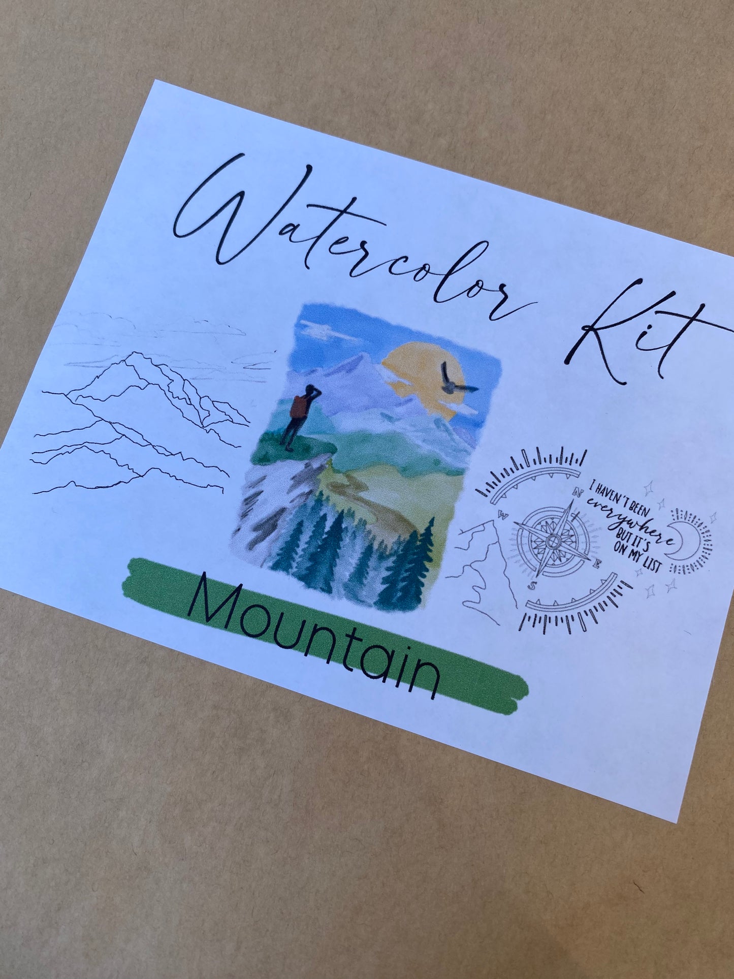 Mountain Watercolor Kit