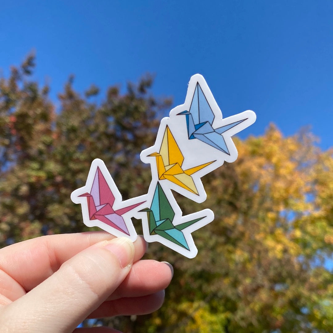 Paper Swans Sticker