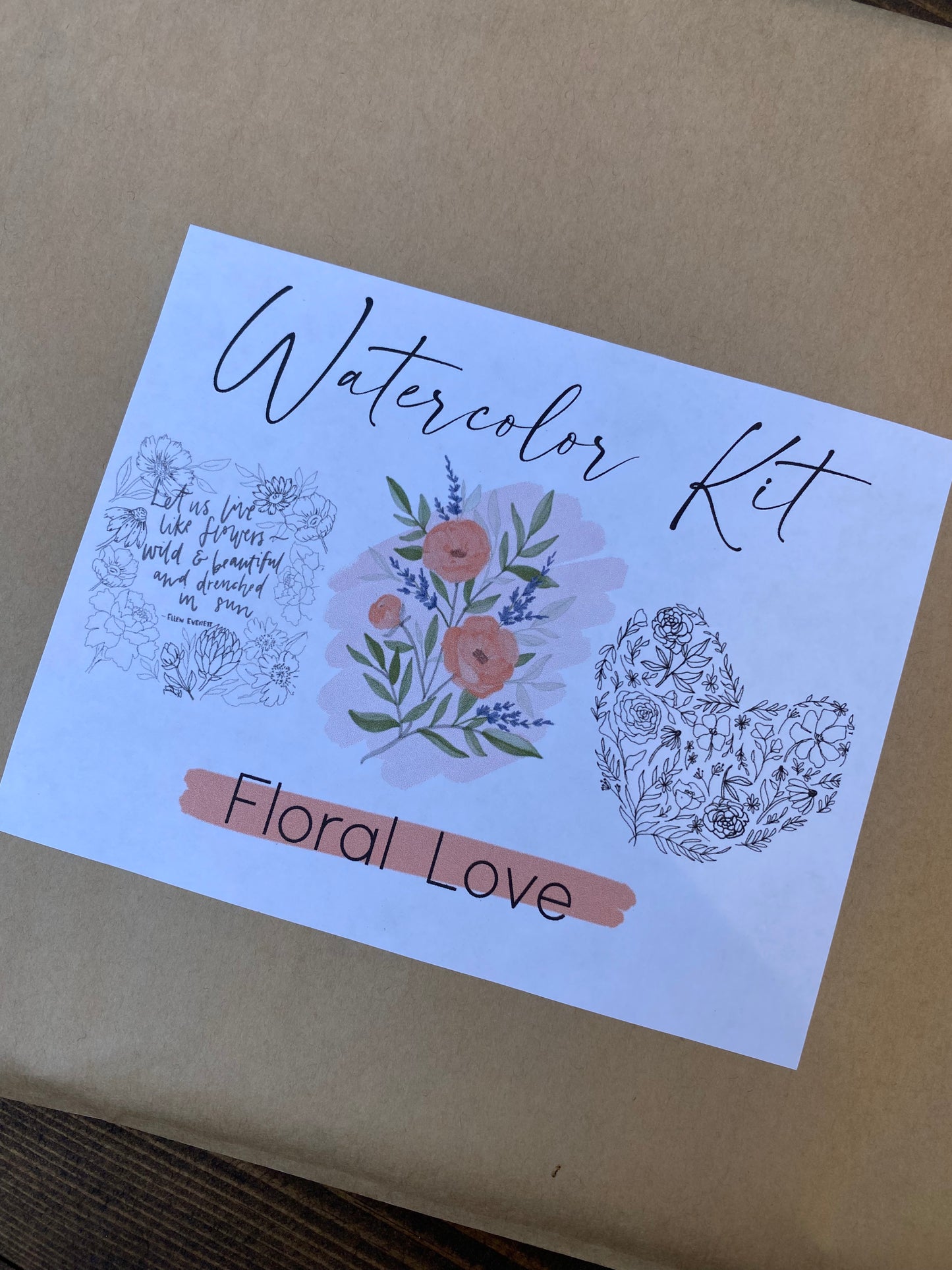 Floral Watercolor Kit