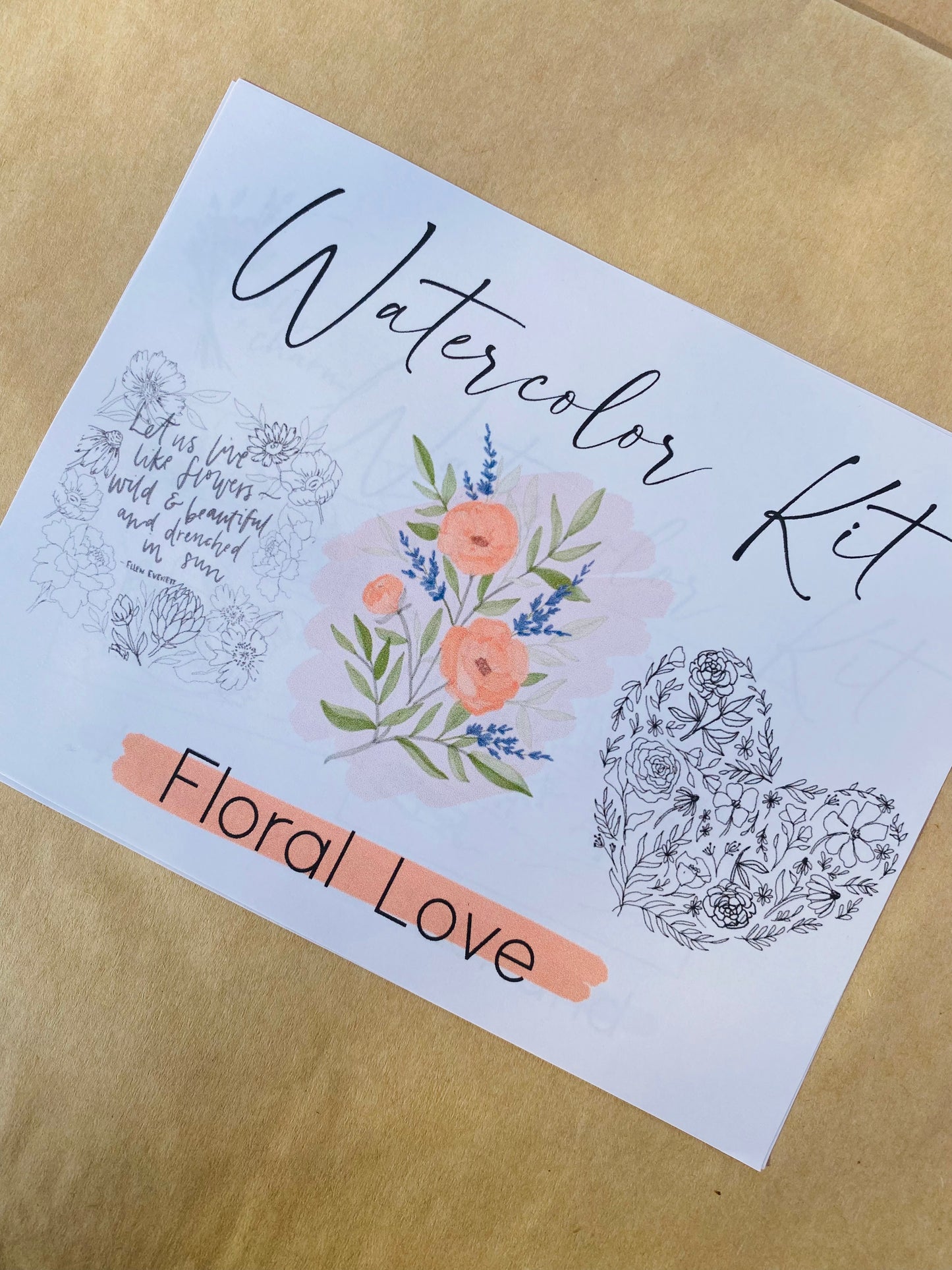 Floral Watercolor Kit